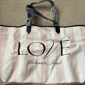Victoria's Secret Love Tote in Pink and White